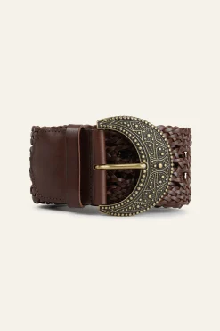 BALMY cinturón de cuero trenzado € 185