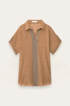 DAELA camisa bordada