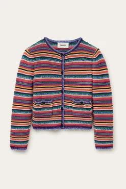 FANNY chaleco de rayas cuello redondo € 215