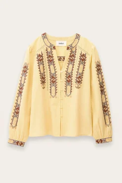 FAUSTINA blusa bordada con mangas