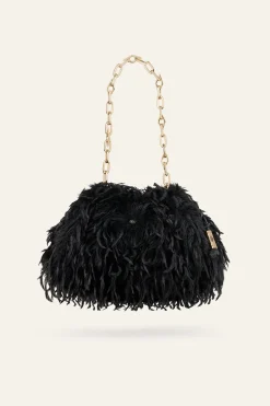 JUNE bolso de mano de plumas