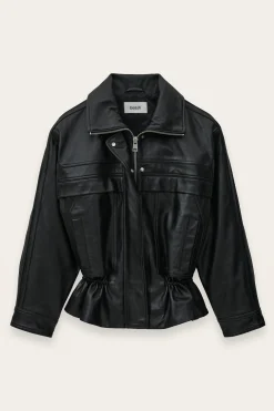 KASSIA chaqueta de cuero oversize