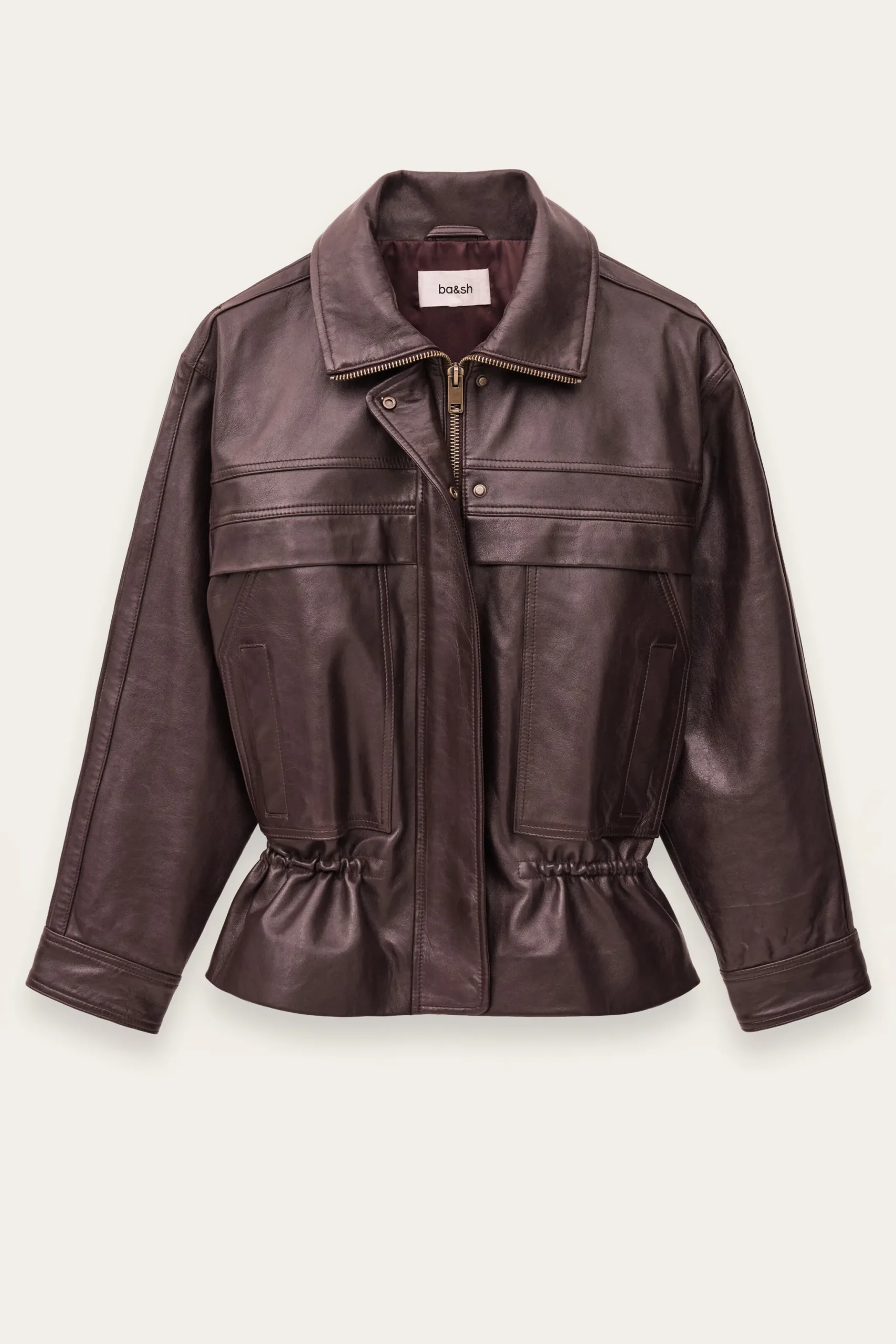 KASSIA chaqueta de cuero oversize