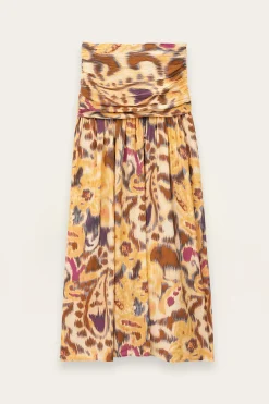 MIACOMA falda midi estampada