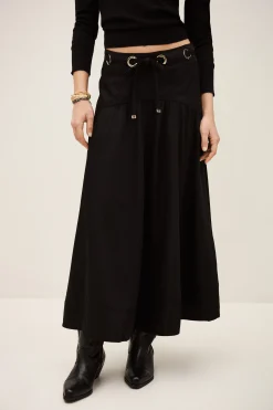 PONIA falda midi talle