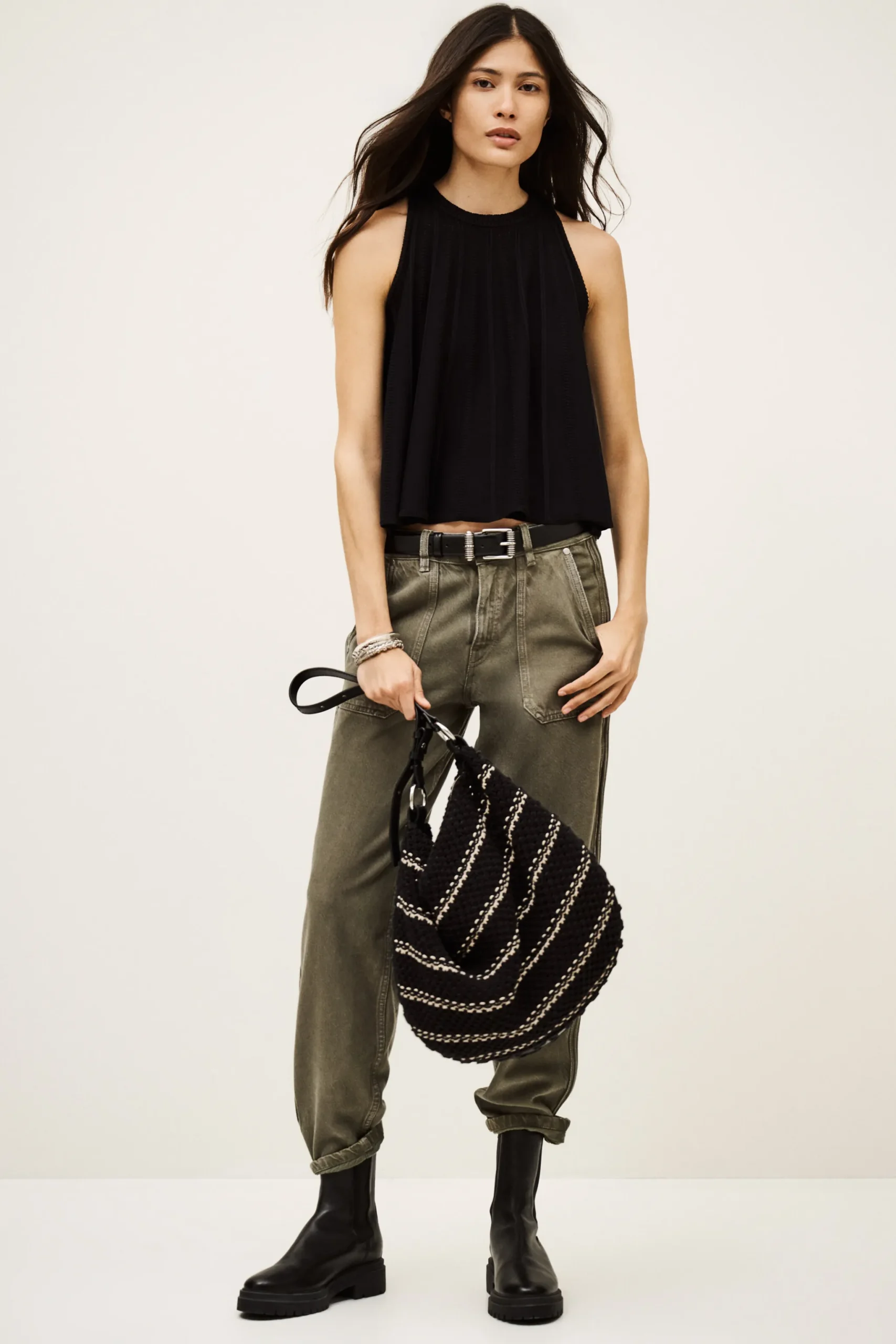 SERRES openwork knit tank top