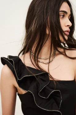 SWENIA top con volantes superpuestos