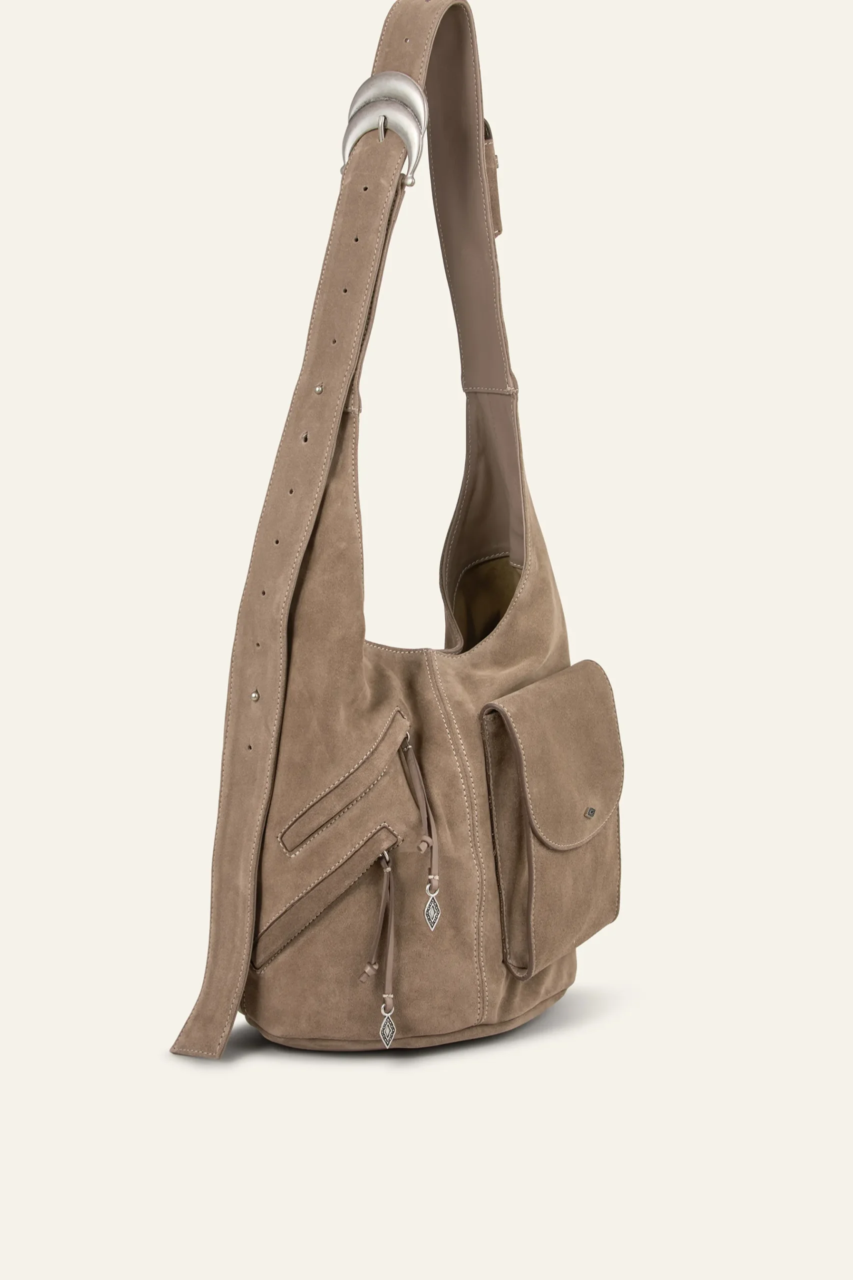 YOUYOU bolso tipo saco de ante
